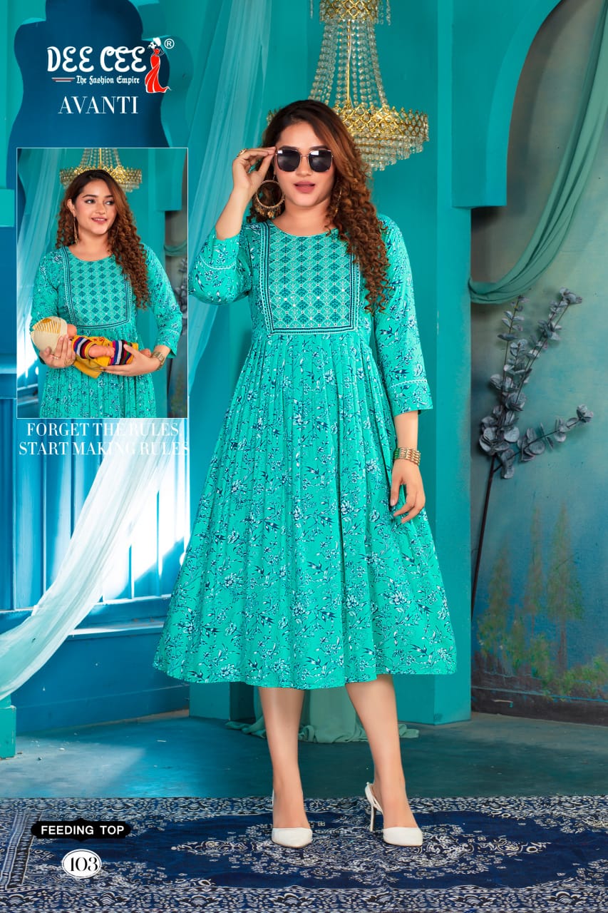 Avanti By Deecee Rayon Printed Kurtis Wholesale Price In Surat